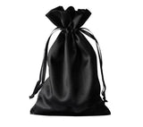 Black Extra Extra Large 12" x 15" Satin Gift Bag - 10 Pack, Wedding Gift Bag, Mother Day Gift Bag, Baby Gift Bag, Christmas Gift Bag