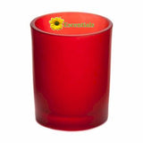 Red Frosted Votive Candle Holder