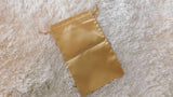 Gold Extra Large 8" x 13" Satin Gift Bag - 1 Pack, Wedding Gift Bag, Mother Day Gift Bag, Baby Gift Bag, Christmas Gift Bag