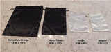 Plum Purple Extra Extra Large 12" x 15" Satin Gift Bag - 10 Pack