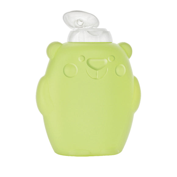 Lime Green 12 Ounce Bear Face Dispensing Bottle Set