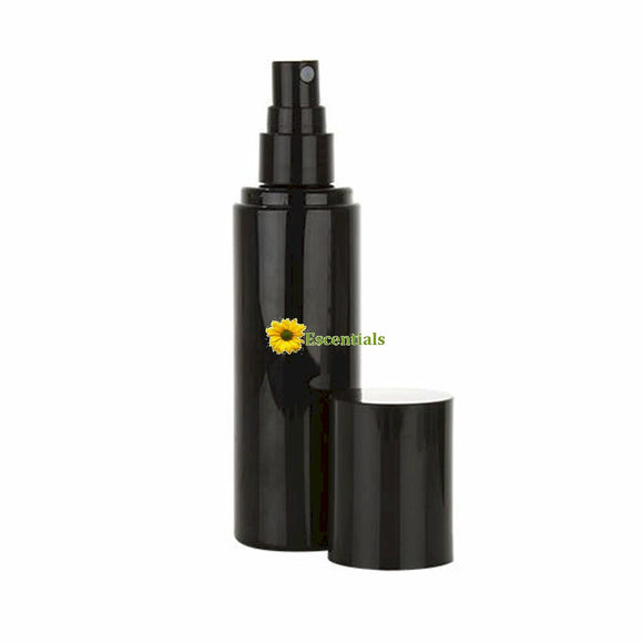 Black 3 Ounce Bottle with Black Mist Sprayer Set - 1 Pack