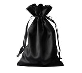 Black Extra Extra Large 12" x 15" Satin Gift Bag - 10 Pack, Wedding Gift Bag, Mother Day Gift Bag, Baby Gift Bag, Christmas Gift Bag