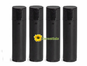 Black Lip Balm Tubes - 10 Pack