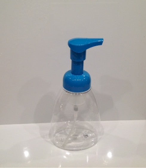 Clear Foamer 8.5 Ounce Bottle with Blue Foamer Pump - 1 Pack