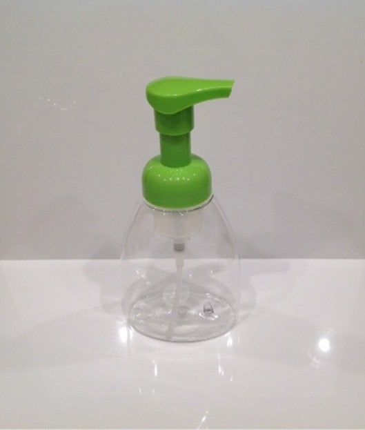 Clear Foamer 8.5 Ounce Bottle with Lime Green Foamer Pump - 1 Pack