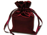 Eggplant Large 6" x 9" Satin Gift Bag - 1 Pack, Wedding Gift Bag, Mother Day Gift Bag, Baby Gift Bag, Christmas Gift Bag