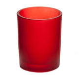 Red Frosted Votive Candle Holder