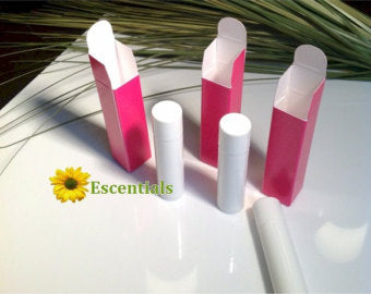 Hot Pink Lip Balm Tube Box - 100 Pack