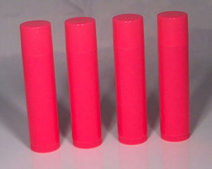 Neon Pink Lip Balm Tubes - 10 Pack