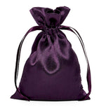 Plum Purple Extra Large 8" x 13" Satin Gift Bag - 1 Pack