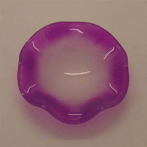 Purple and Frosted 4 Inch Wavy Oil Warmer Dish - 1 Pack