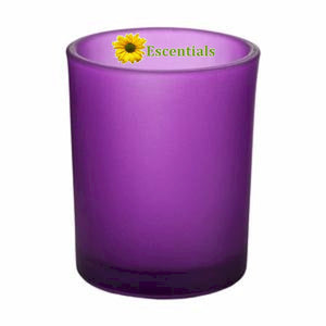 Purple Frosted Votive Candle Holder