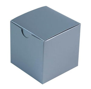 Silver 3x3x3 Gift Box - 10 Pack