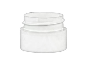 White Lip Balm Jar - 10 Pack