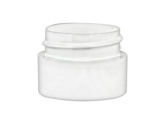 White Lip Balm Jar - 10 Pack