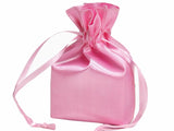 Baby Pink Large 6 x 9 Satin Gift Bag - 1 Pack, Wedding Gift Bag, Mother Day Gift Bag, Baby Gift Bag, Christmas Gift Bag