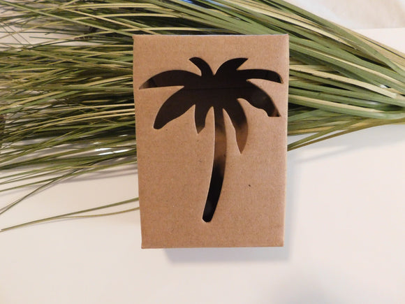 Kraft Large Palm Tree Cut Out Soap Box - 5 Pack