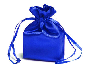 Royal Blue Large Satin Gift Bag - 1 Pack