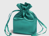 Turquoise Large Satin Gift Bag - 1 Pack
